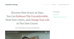 Desktop Screenshot of coldshowertherapy.com